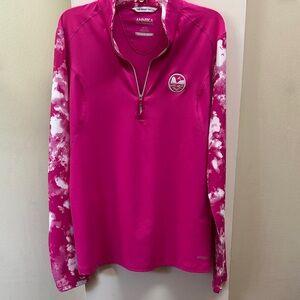 Annika Pink Long Sleeve 50 spf sun shirt medium